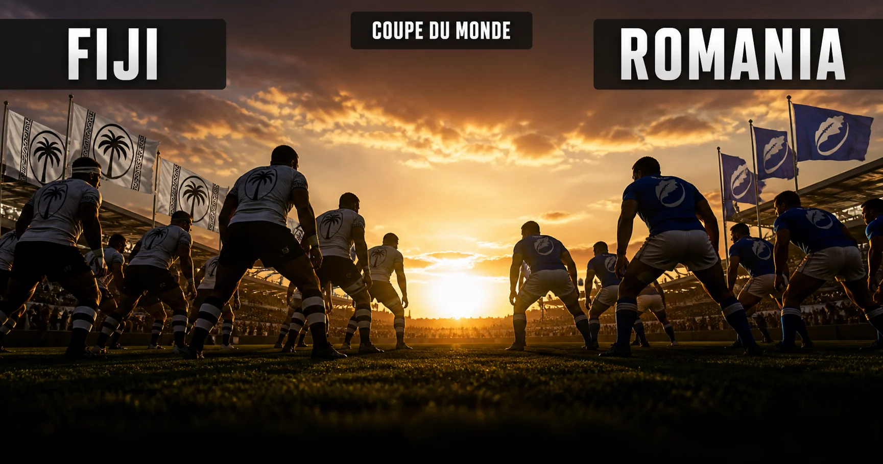 Affiche de la rencontre Fidji contre Roumanie