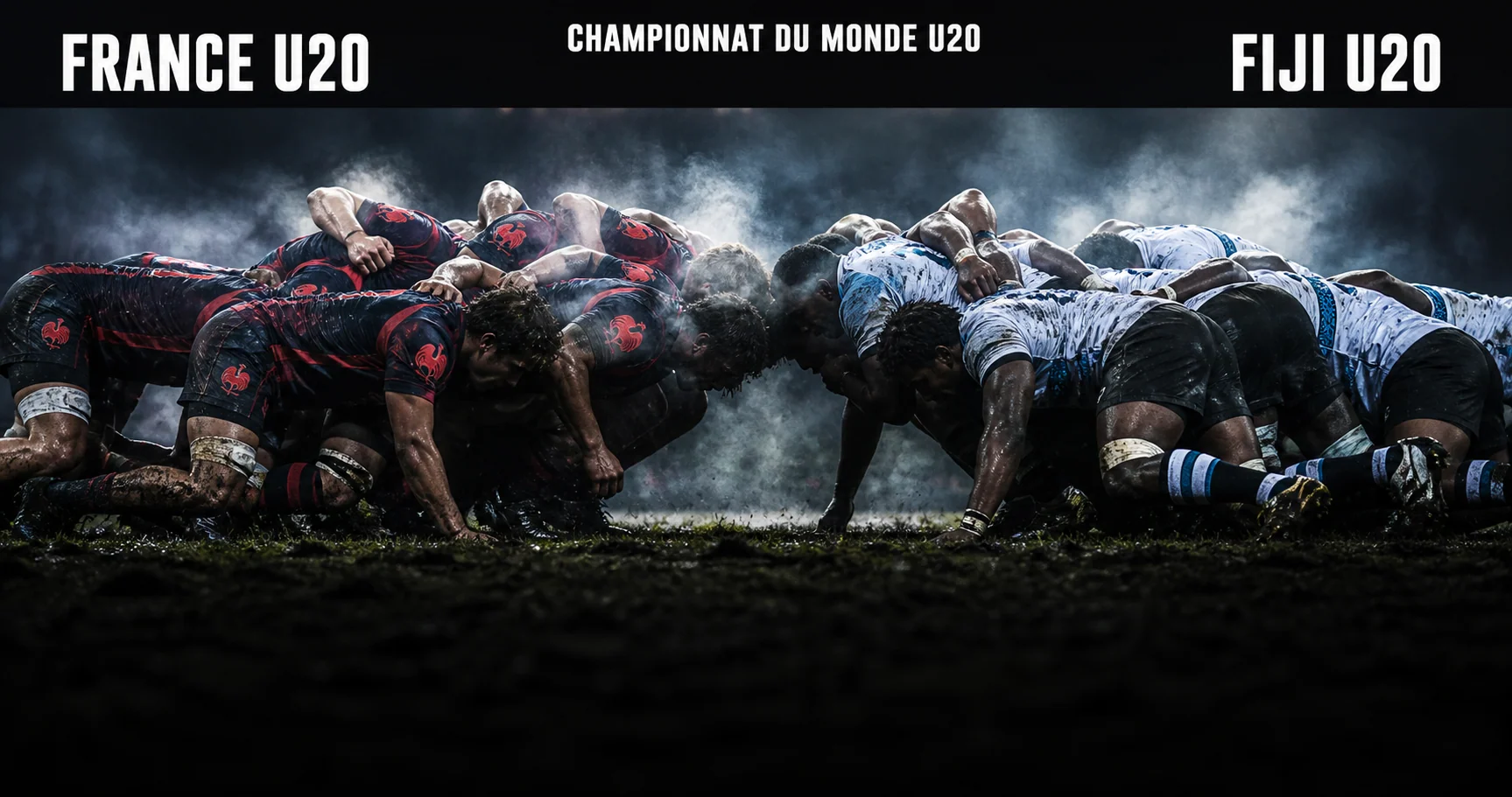 Affiche de la rencontre France U20 contre Fidji U20
