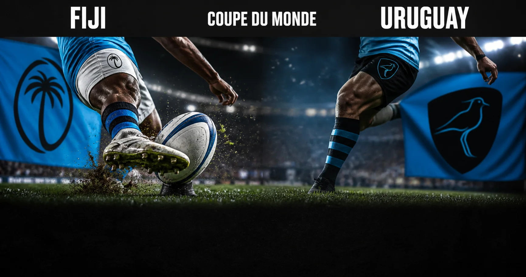 Affiche de la rencontre Fidji contre Uruguay