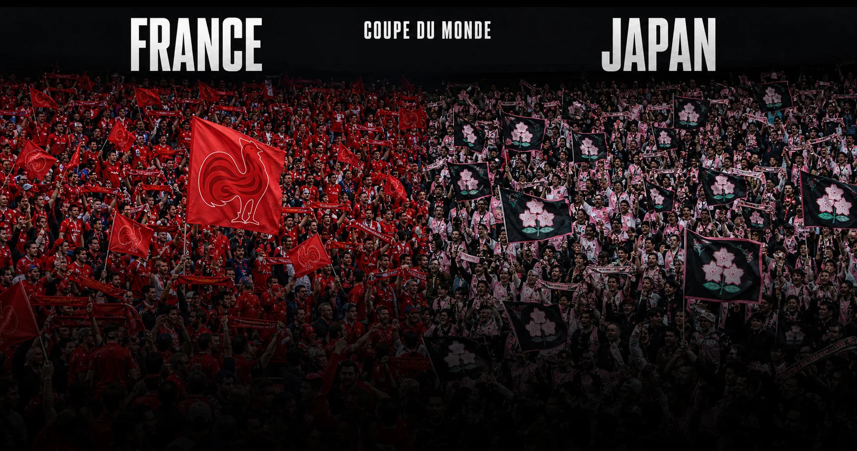 Affiche de la rencontre France contre Japon