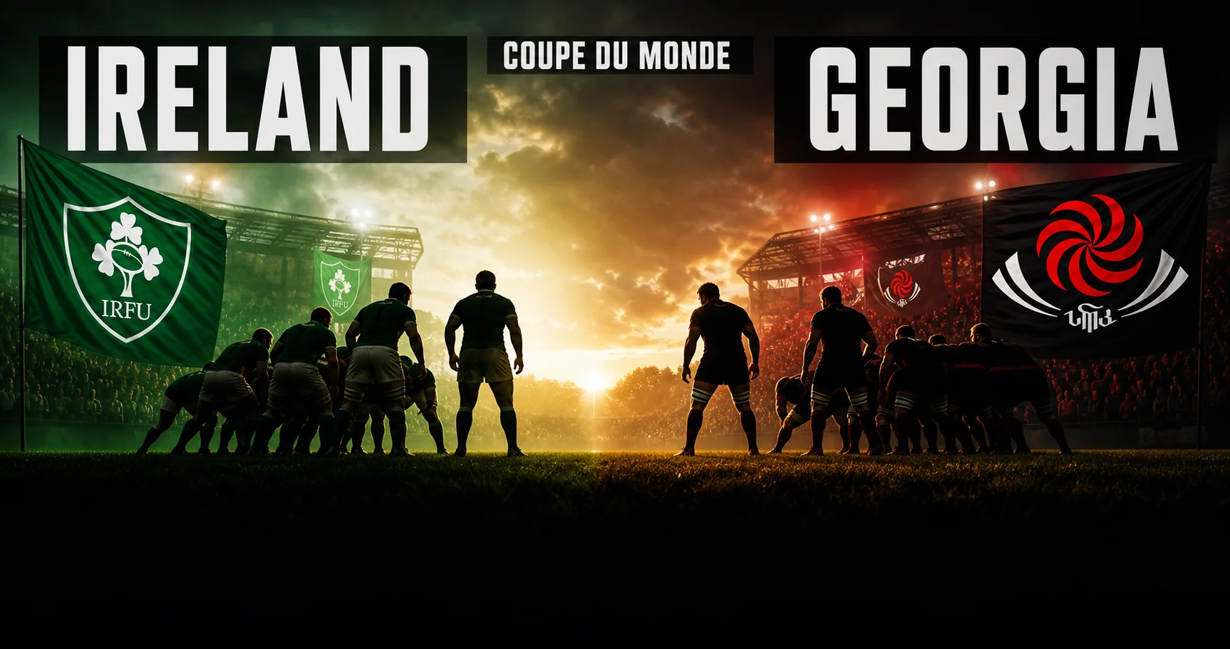 Affiche de la rencontre Irlande contre Géorgie