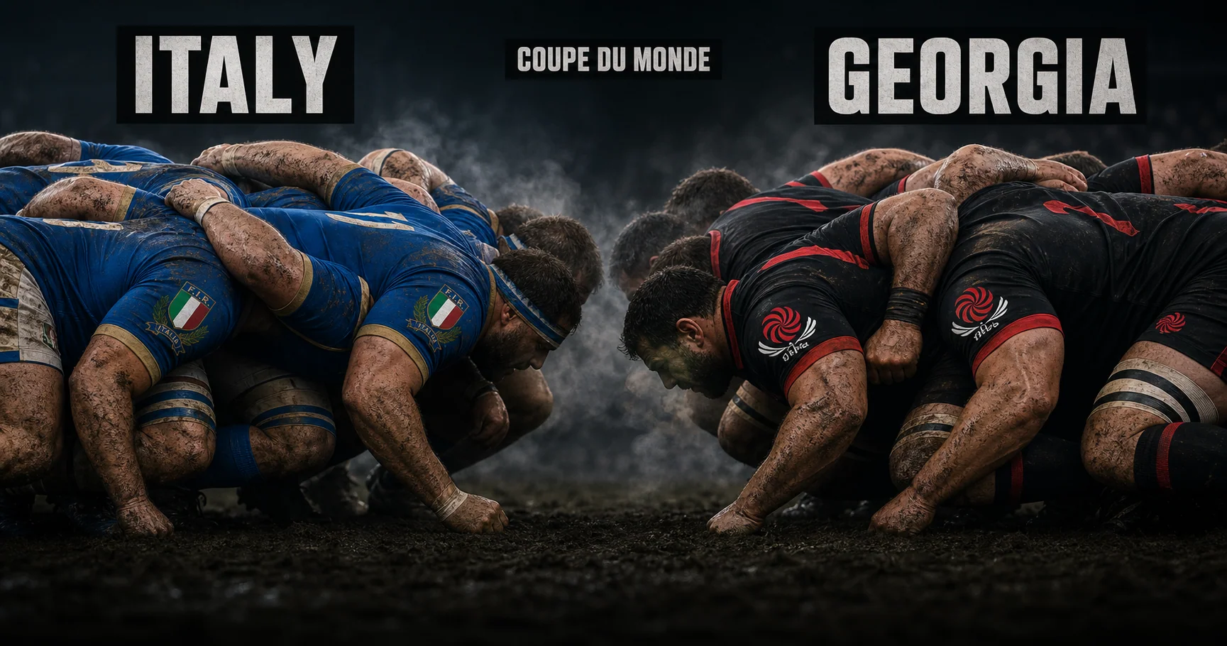 Affiche de la rencontre Italie contre Géorgie