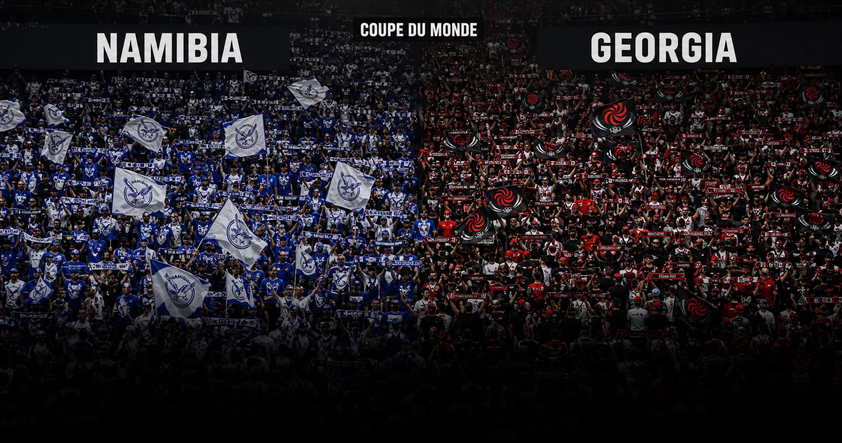 Affiche de la rencontre Namibie contre Géorgie