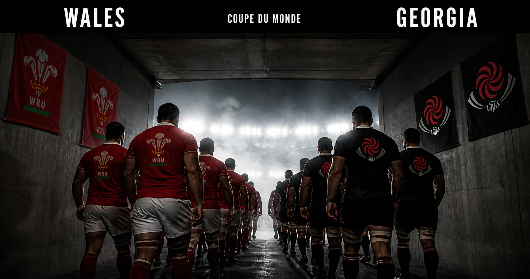 Affiche de la rencontre Pays de Galles contre Géorgie