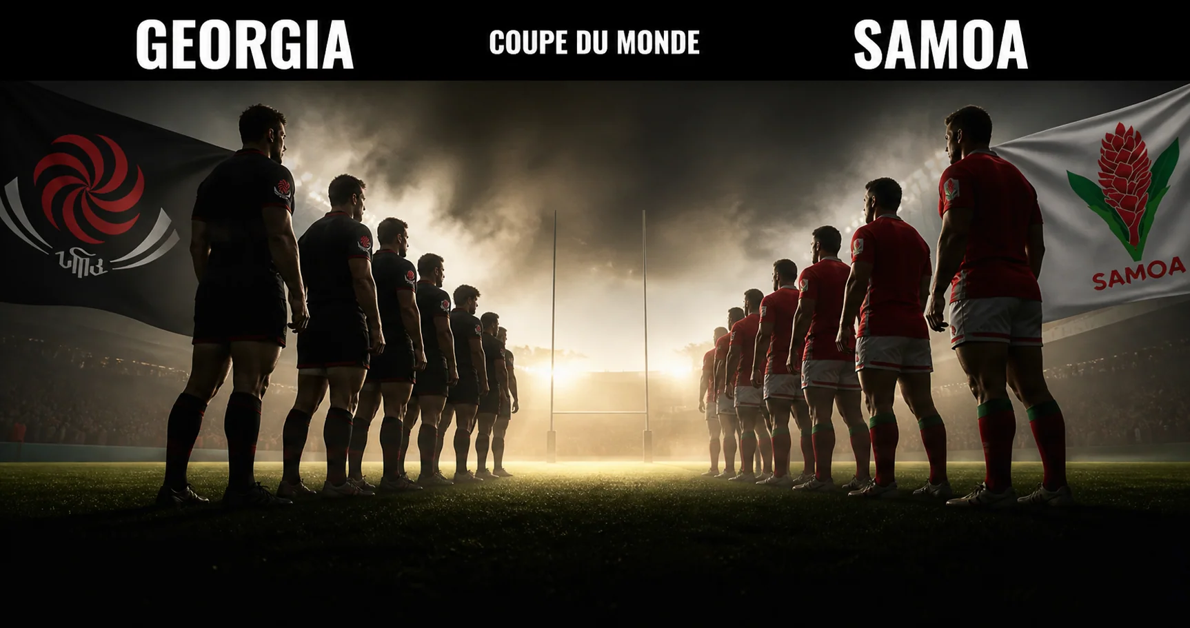 Affiche de la rencontre Géorgie contre Samoa