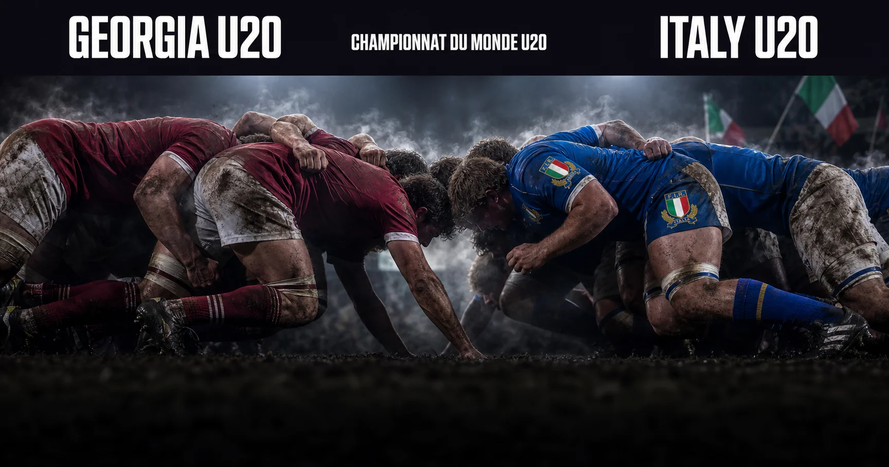 Affiche de la rencontre Géorgie U20 contre Italie U20