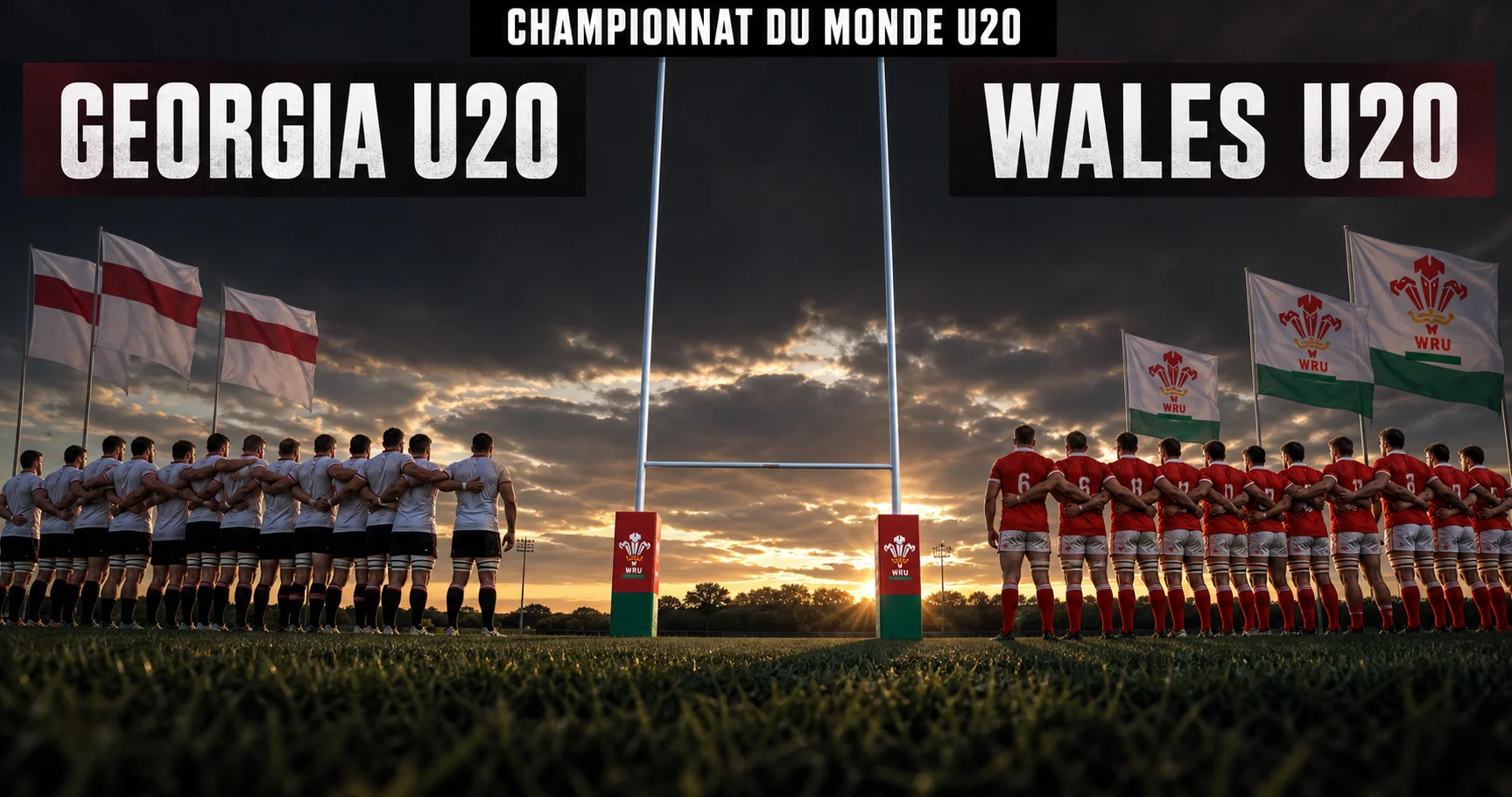 Affiche de la rencontre Géorgie U20 contre Pays de Galles U20