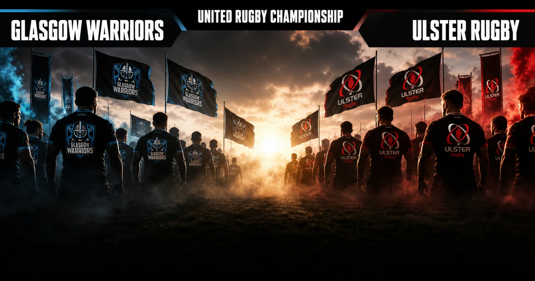 Affiche de la rencontre Glasgow Warriors contre Ulster Rugby