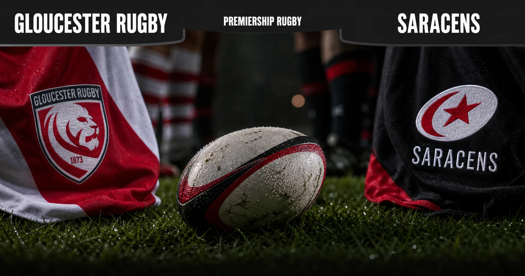 Affiche de la rencontre Gloucester Rugby contre Saracens