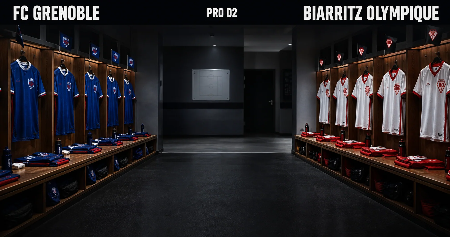 Affiche de la rencontre FC Grenoble contre Biarritz Olympique