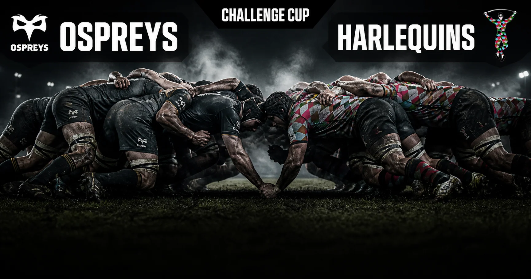 Affiche de la rencontre Ospreys contre Harlequins