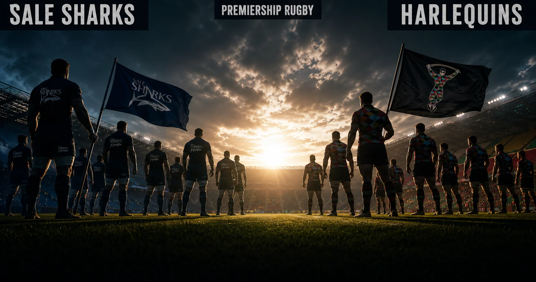 Affiche de la rencontre Sale Sharks contre Harlequins