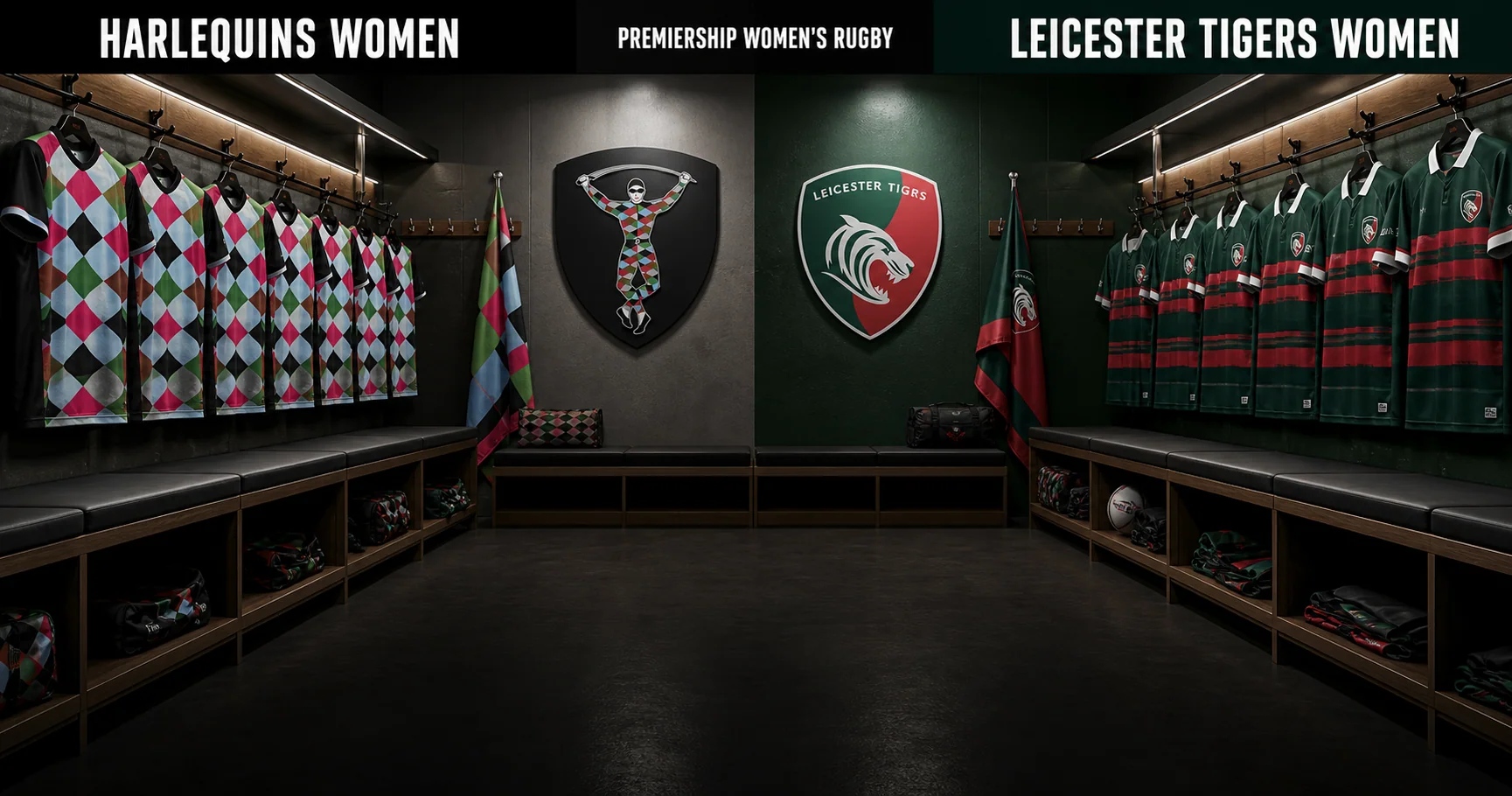 Affiche de la rencontre Harlequins Women contre Leicester Tigers Women