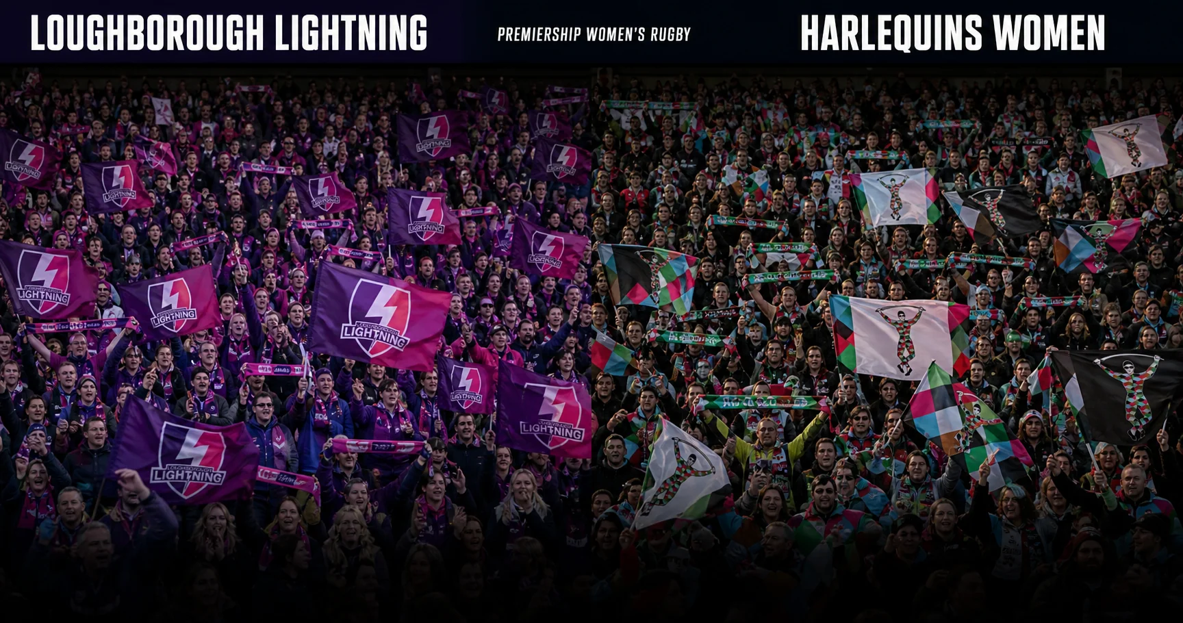 Affiche de la rencontre Loughborough Lightning contre Harlequins Women