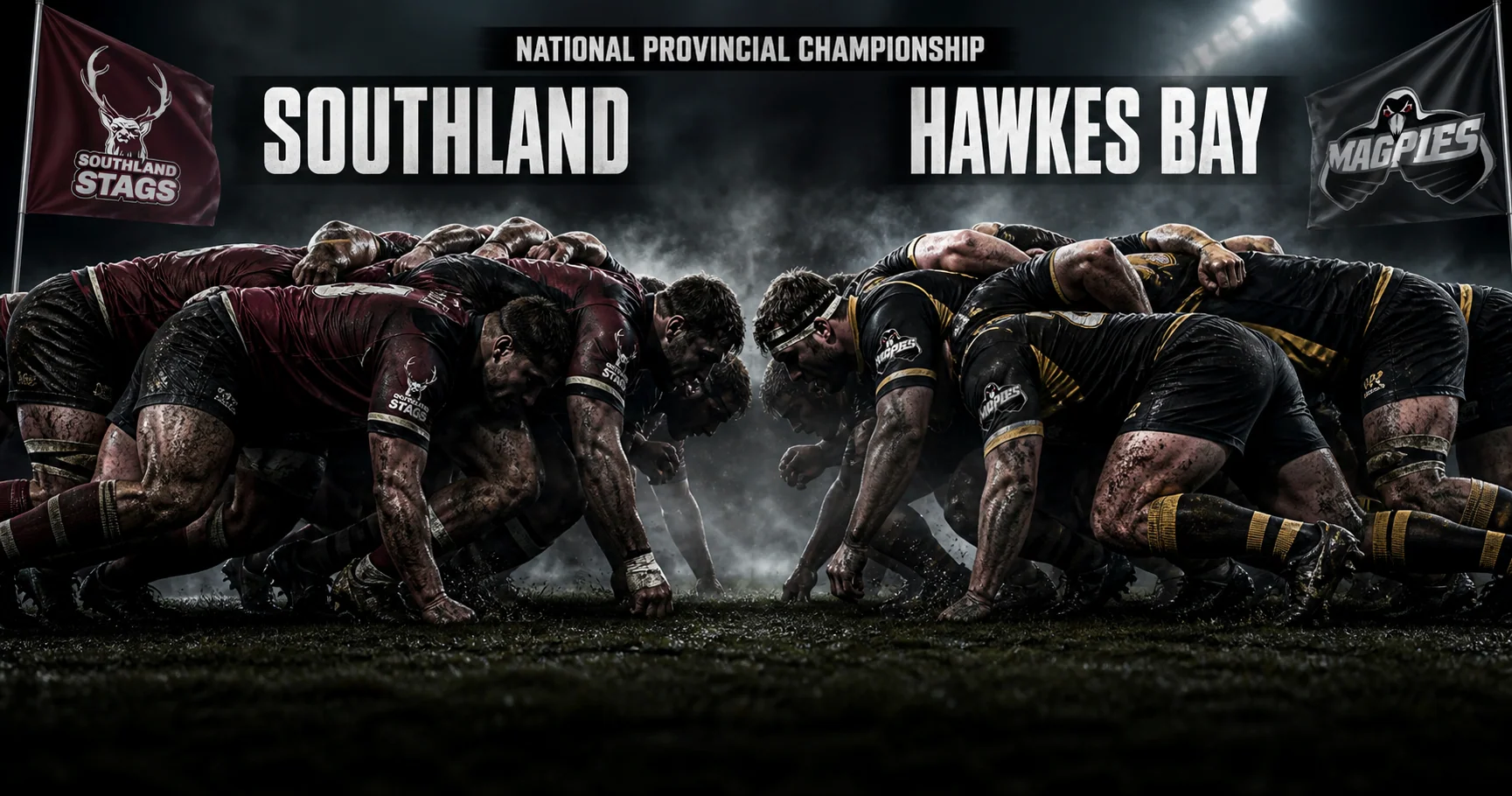 Affiche de la rencontre Southland contre Hawkes Bay