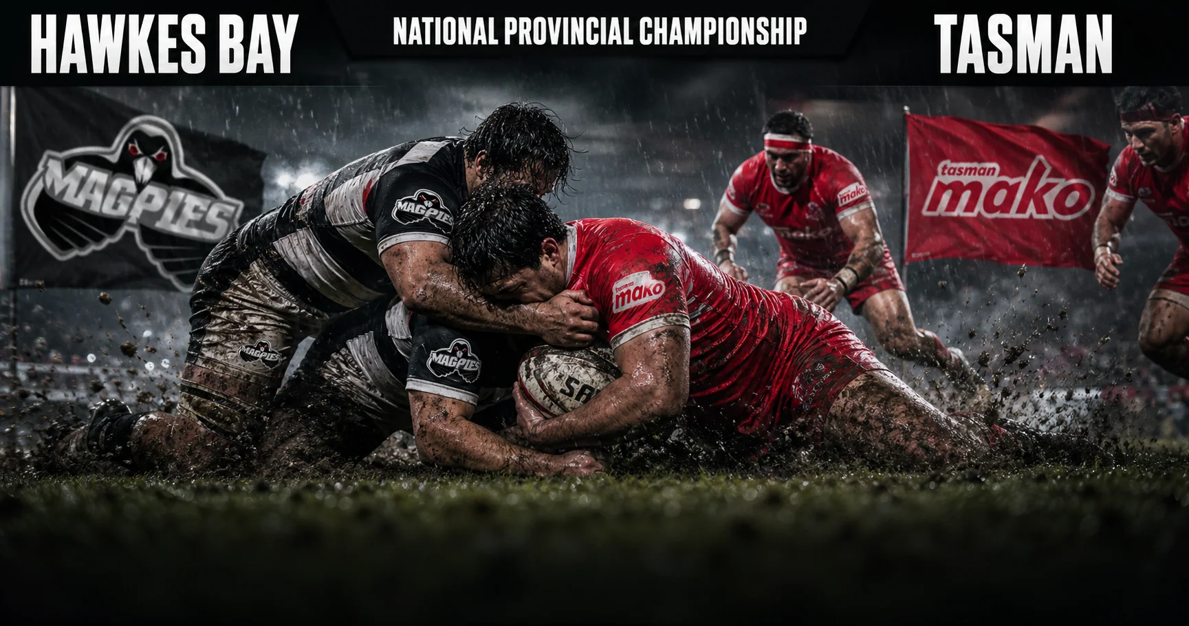 Affiche de la rencontre Hawkes Bay contre Tasman