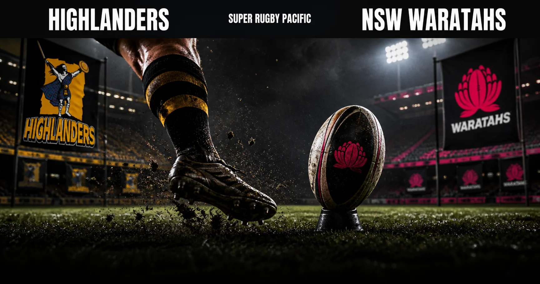 Affiche de la rencontre Highlanders contre NSW Waratahs