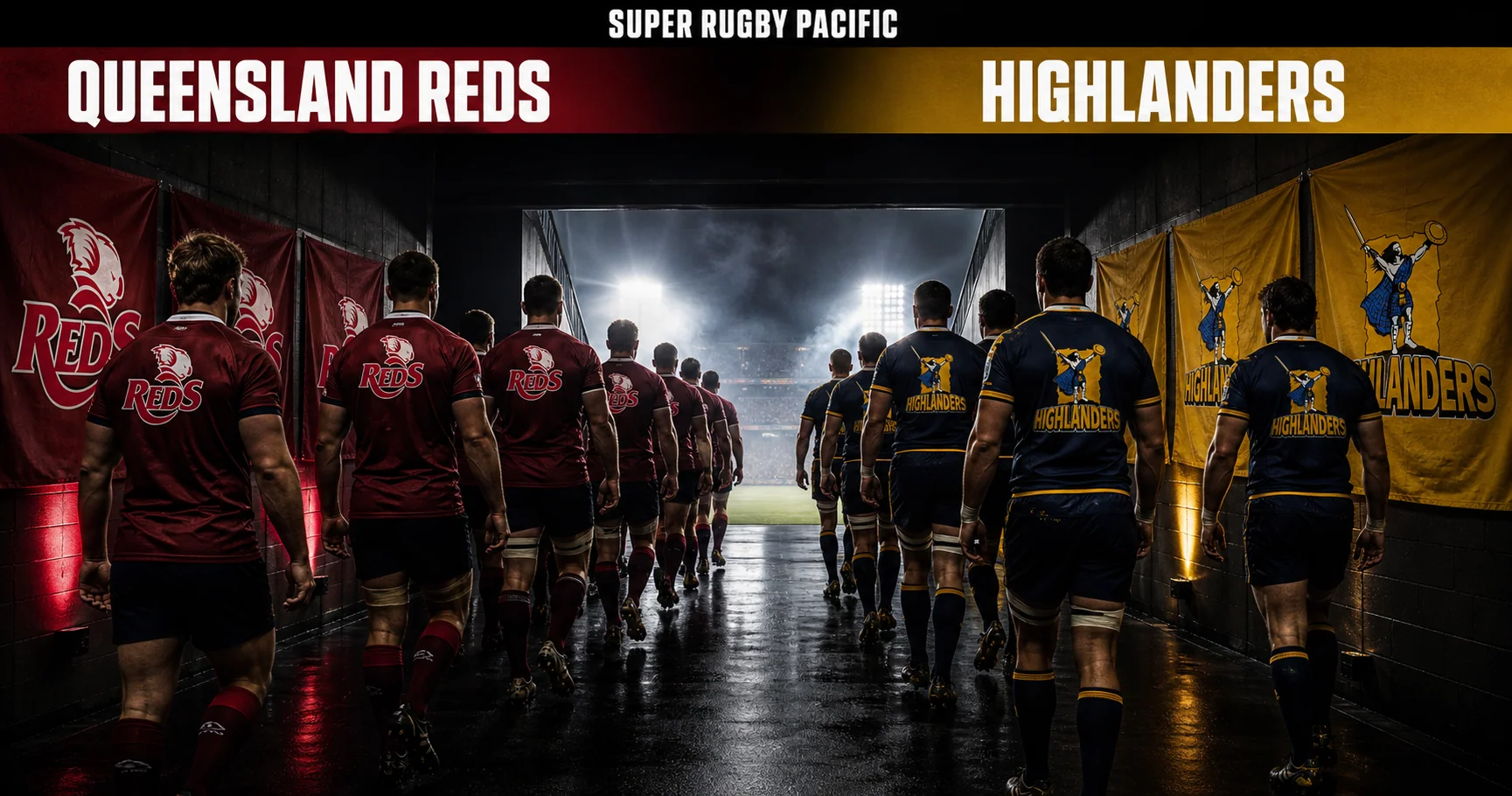 Affiche de la rencontre Queensland Reds contre Highlanders
