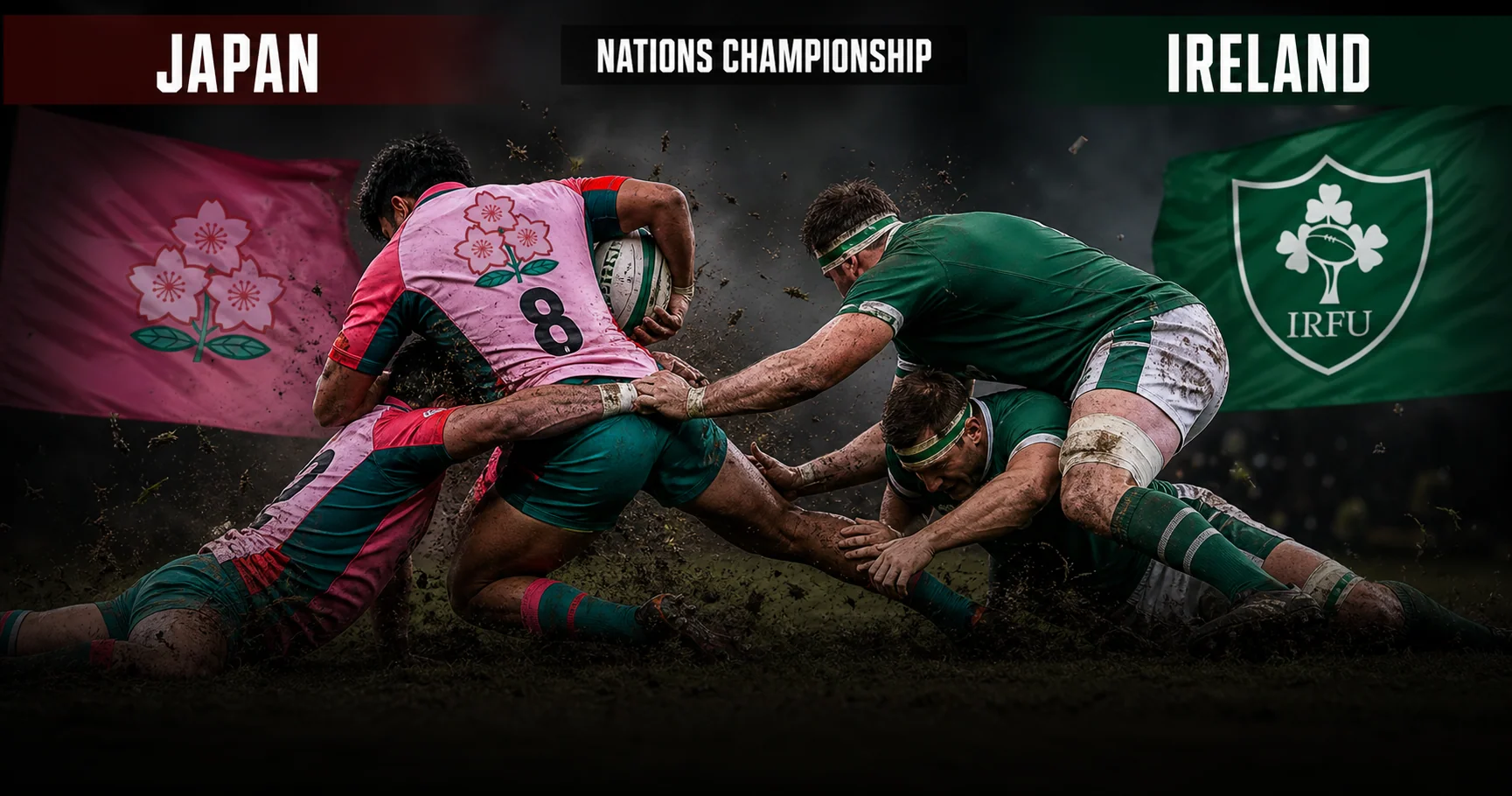 Affiche de la rencontre Japon contre Irlande