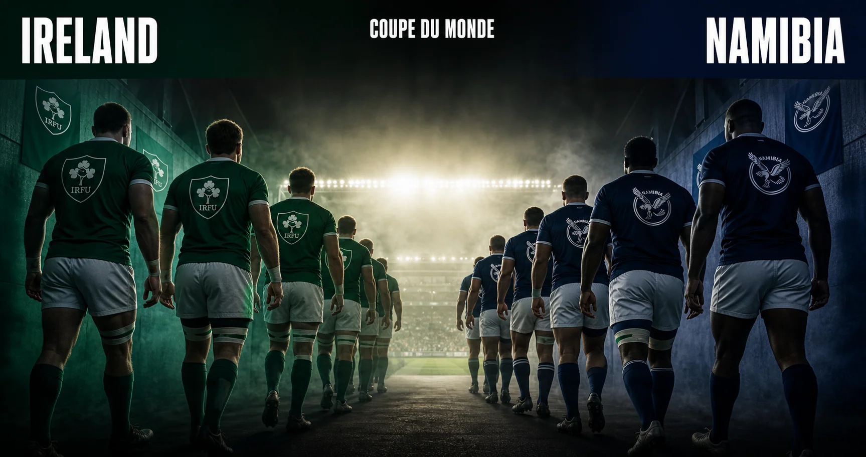 Affiche de la rencontre Irlande contre Namibie