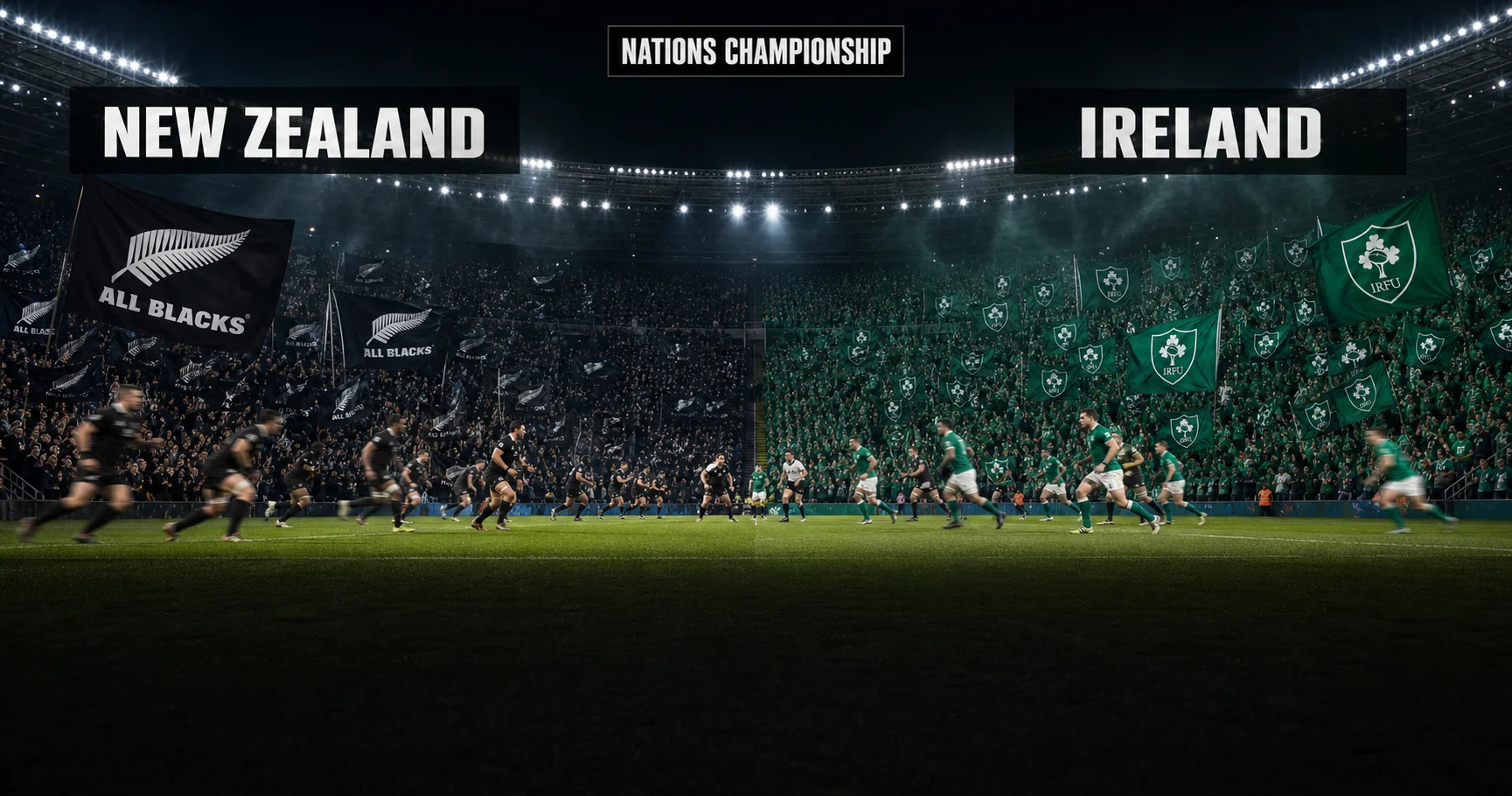 Affiche de la rencontre Nouvelle-Zélande contre Irlande