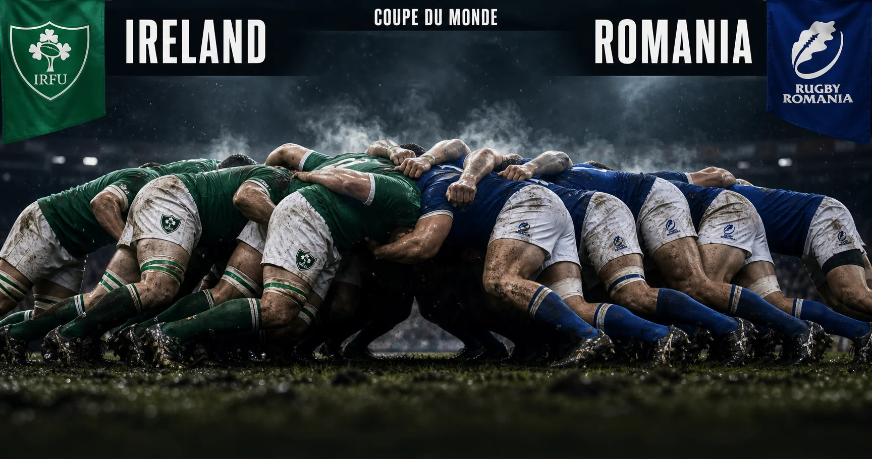 Affiche de la rencontre Irlande contre Roumanie