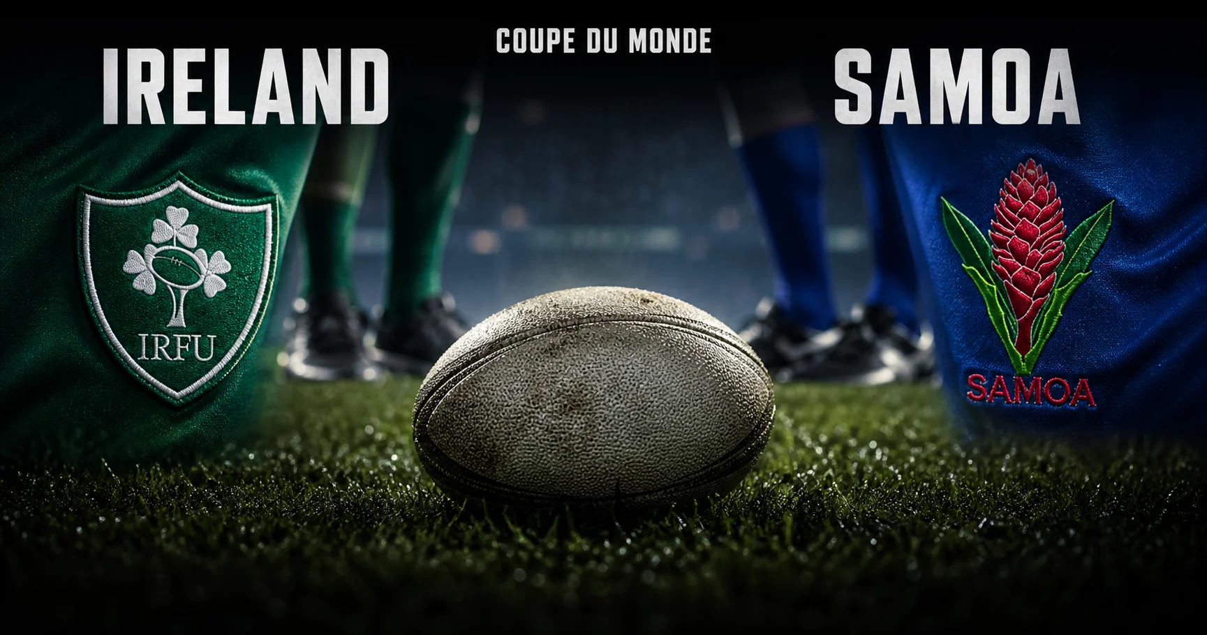 Affiche de la rencontre Irlande contre Samoa
