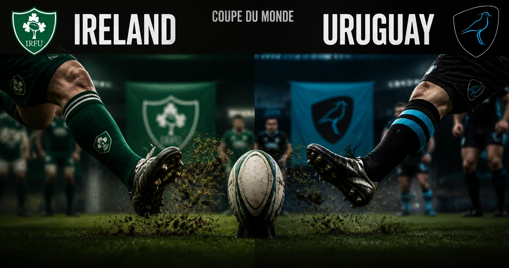 Affiche de la rencontre Irlande contre Uruguay