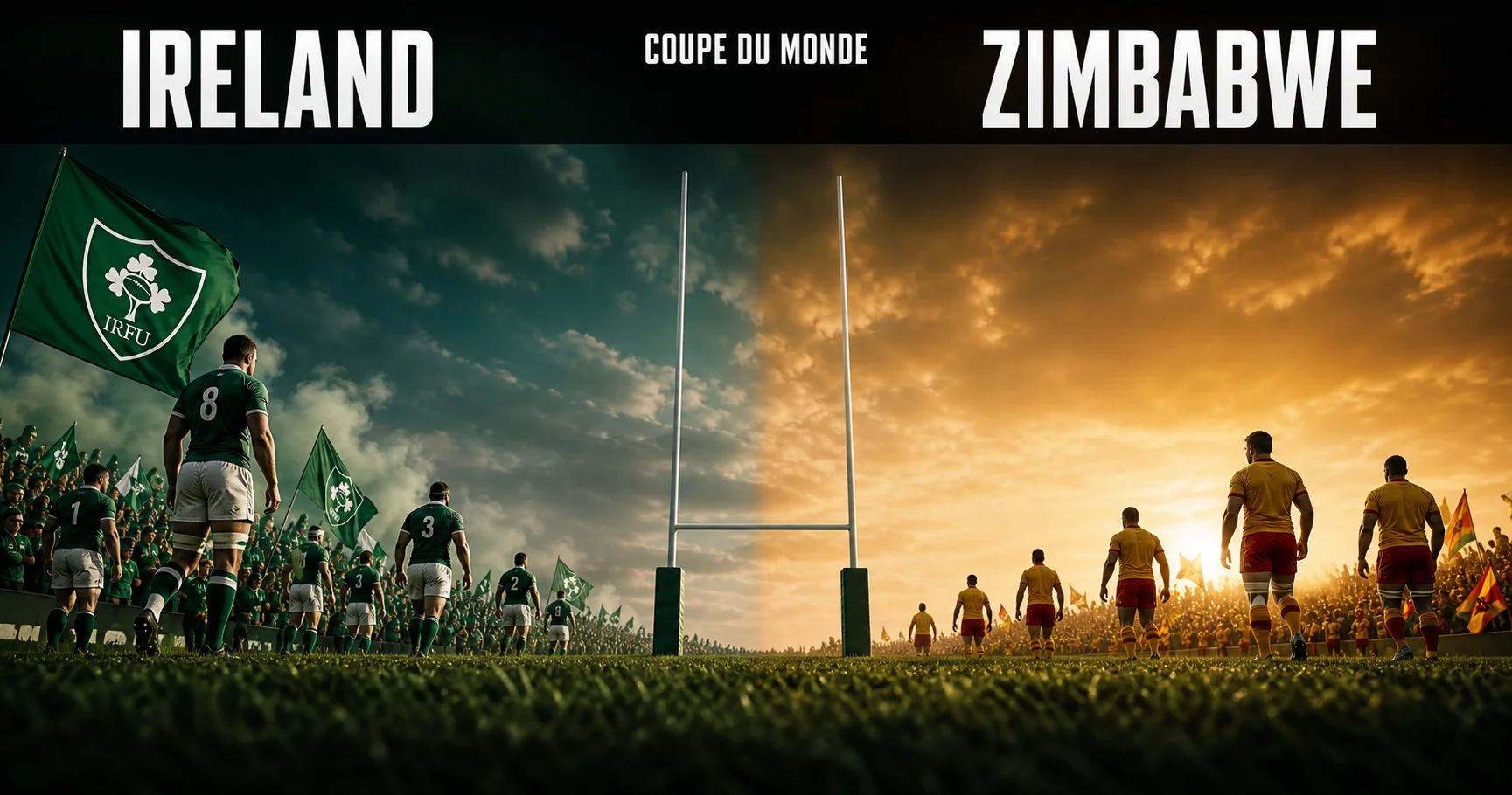 Affiche de la rencontre Irlande contre Zimbabwe