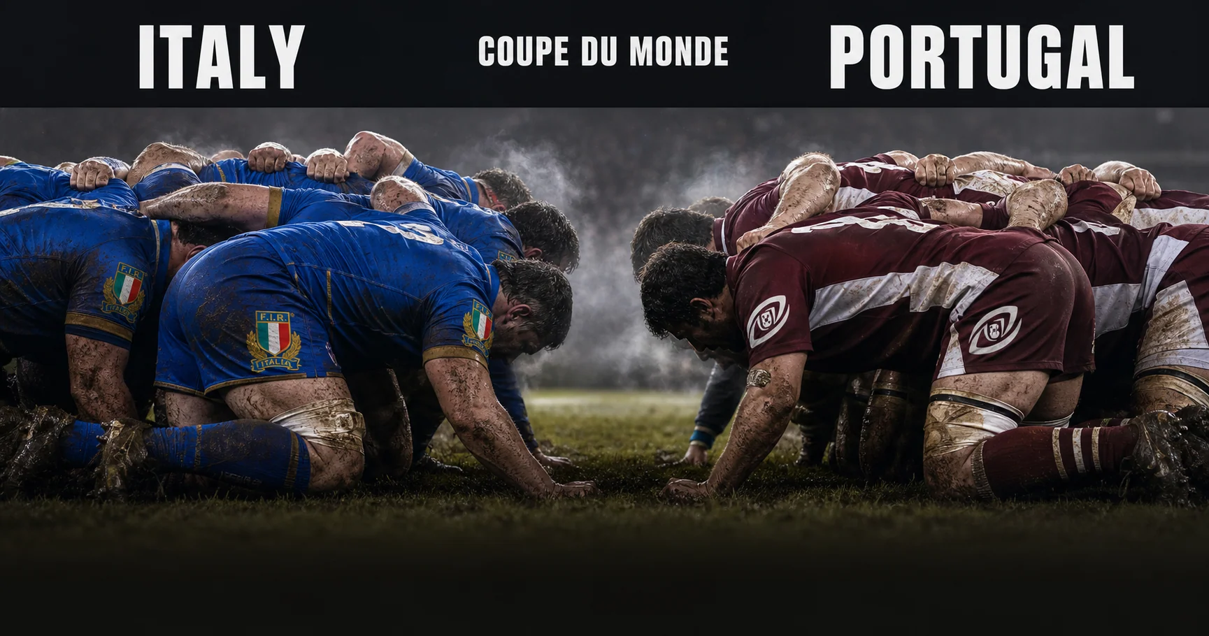 Affiche de la rencontre Italie contre Portugal
