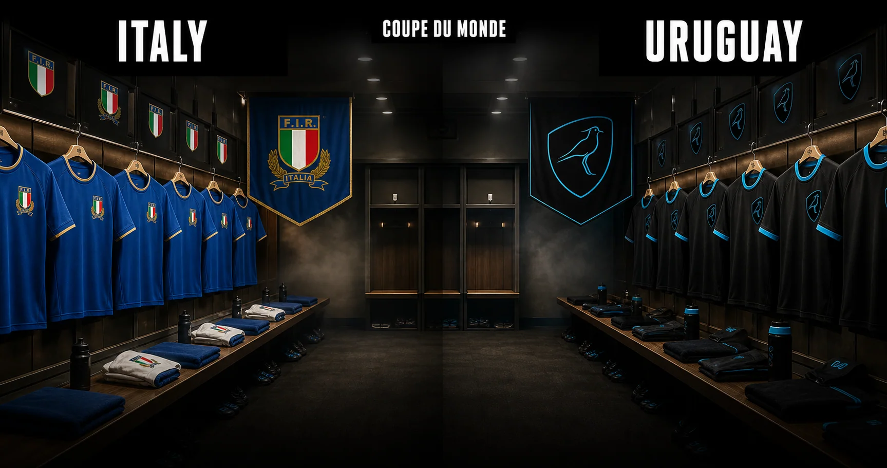 Affiche de la rencontre Italie contre Uruguay