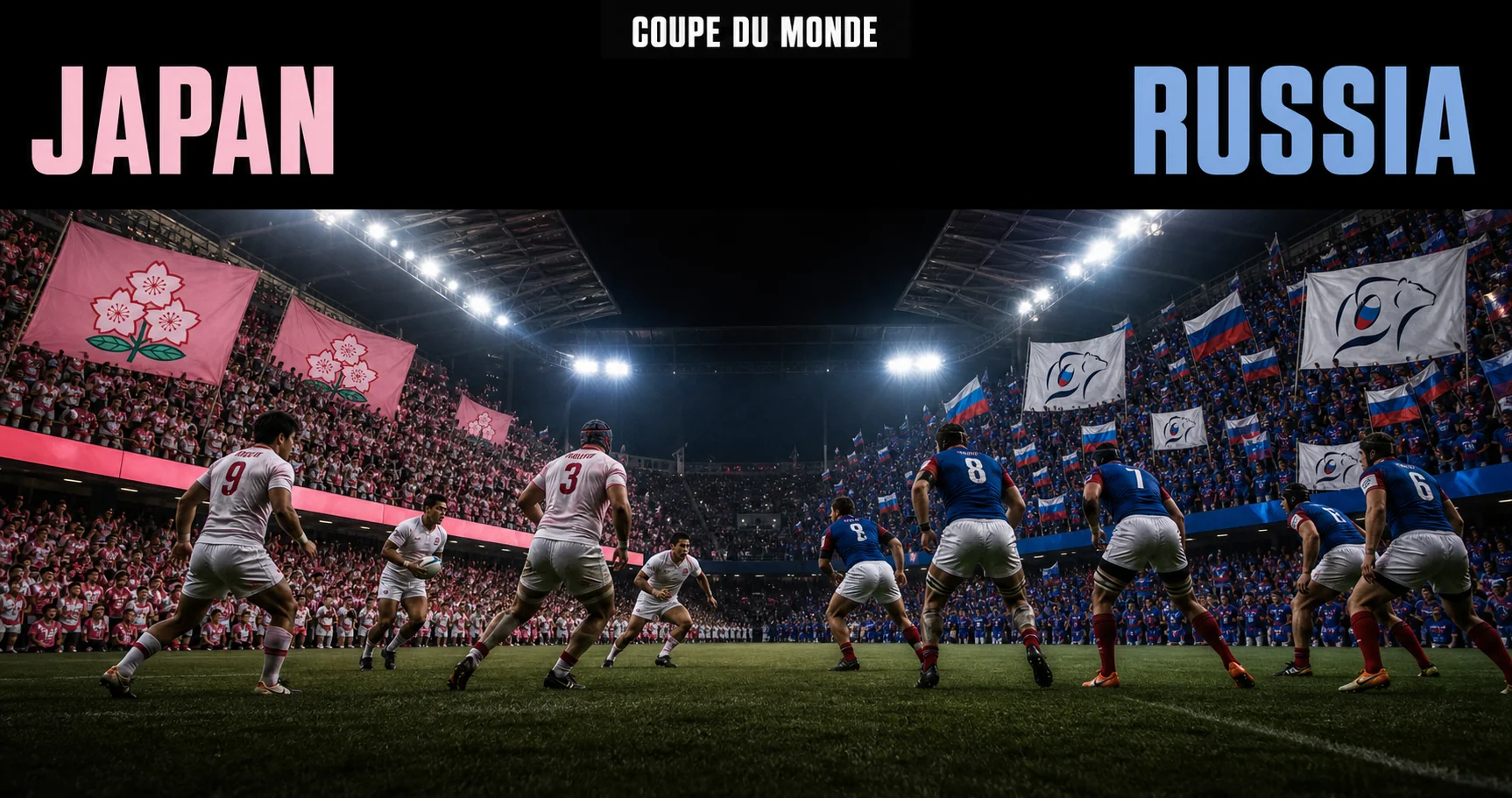 Affiche de la rencontre Japon contre Russie