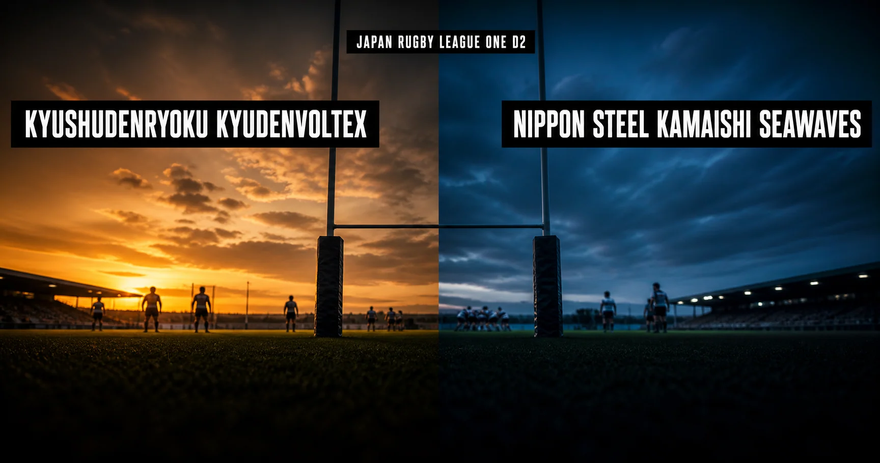 Affiche de la rencontre Kyushudenryoku KyudenVoltex contre NIPPON STEEL KAMAISHI SEAWAVES