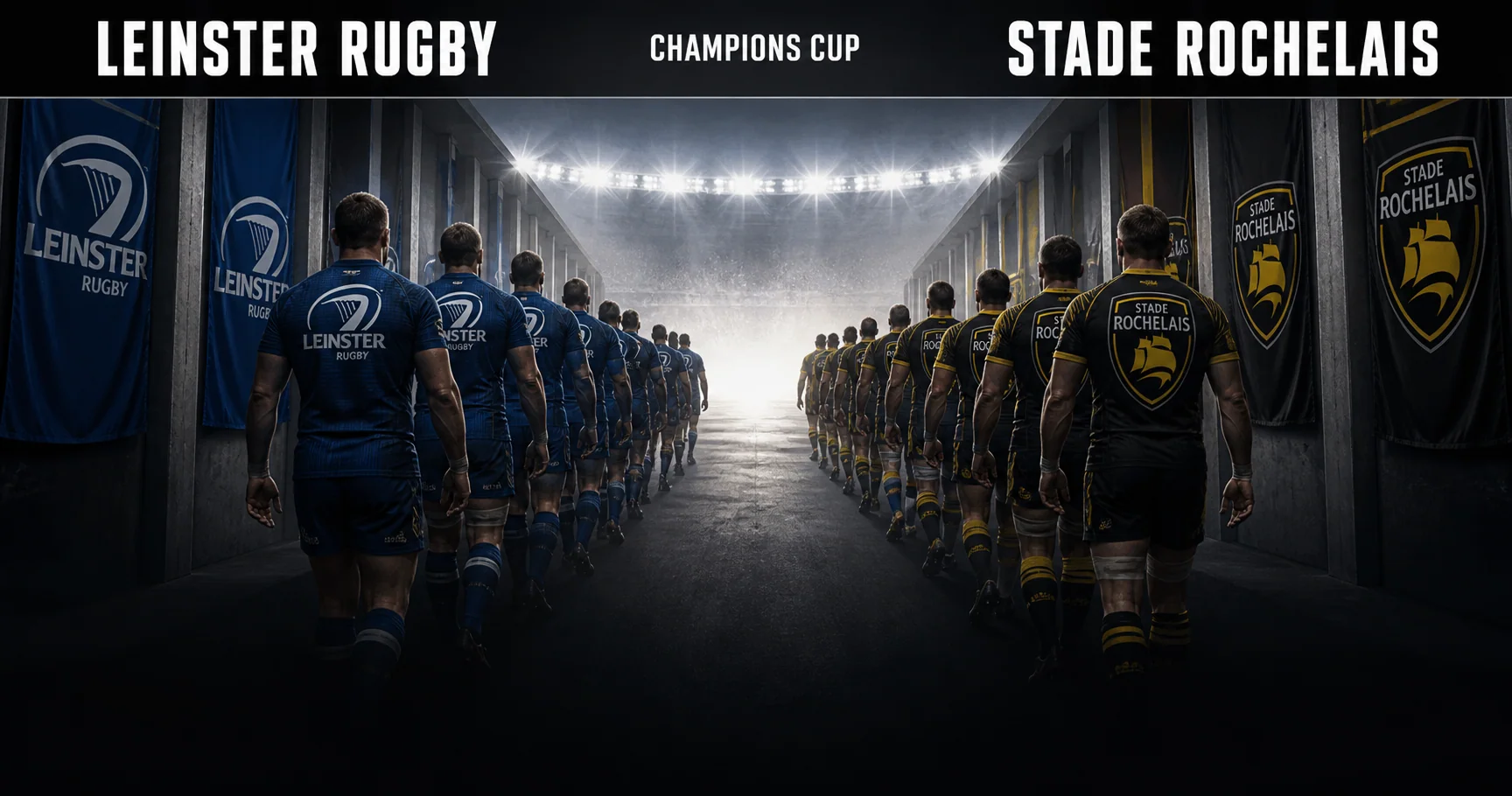 Affiche de la rencontre Leinster Rugby contre Stade Rochelais