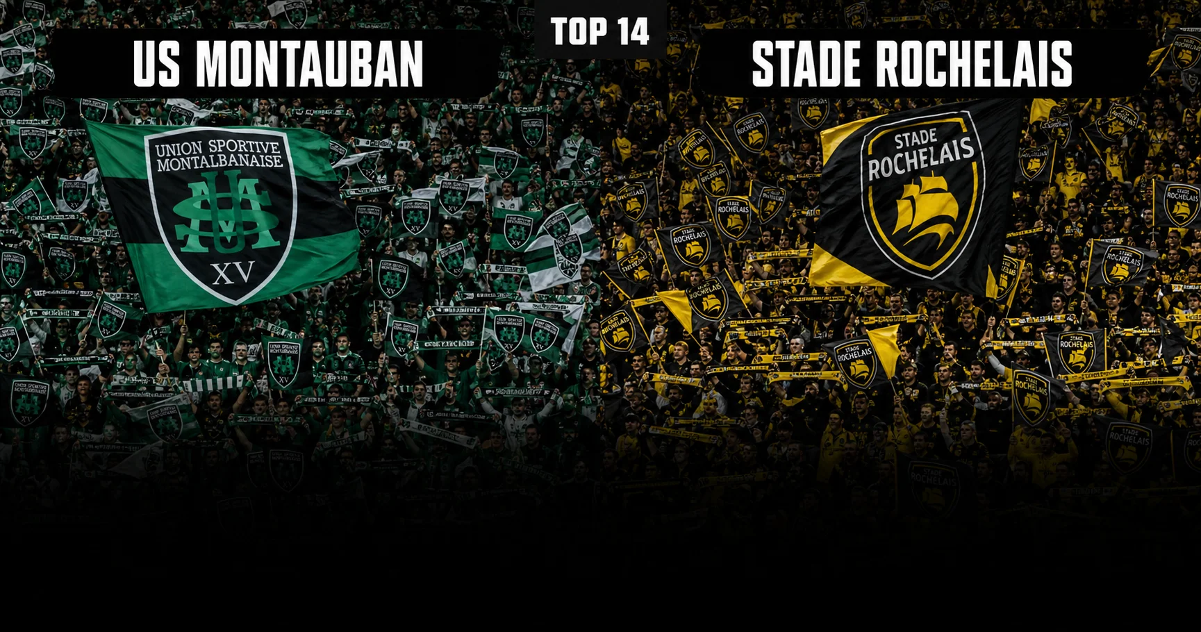 Affiche de la rencontre US Montauban contre Stade Rochelais