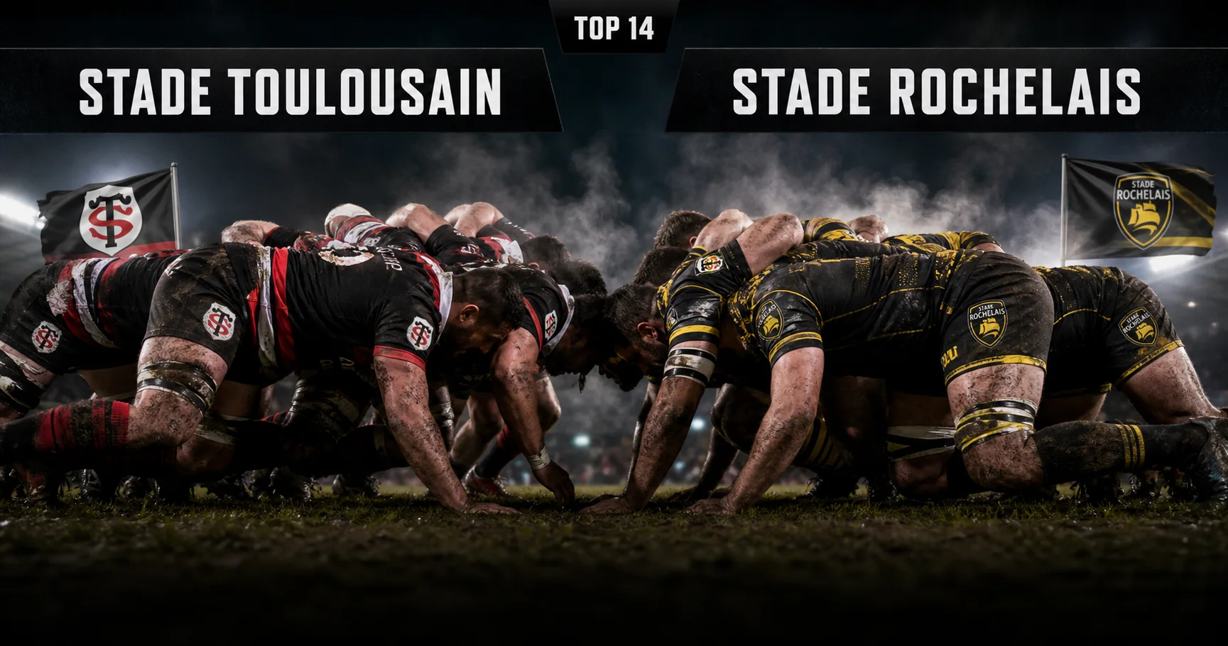 Affiche de la rencontre Stade Toulousain contre Stade Rochelais