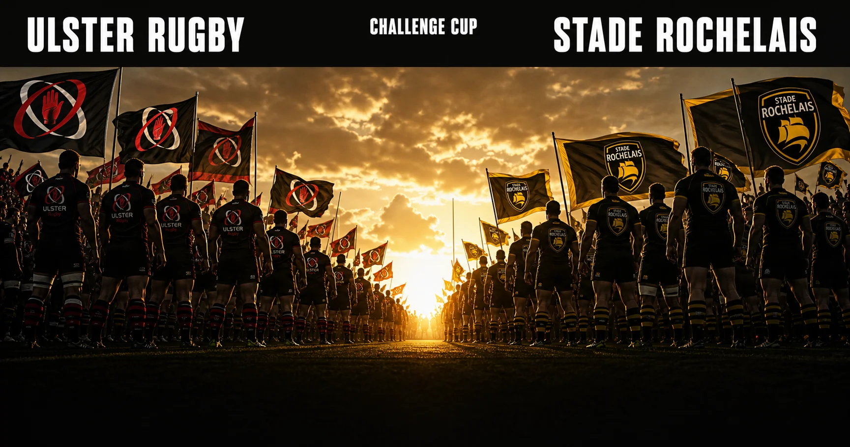 Affiche de la rencontre Ulster Rugby contre Stade Rochelais