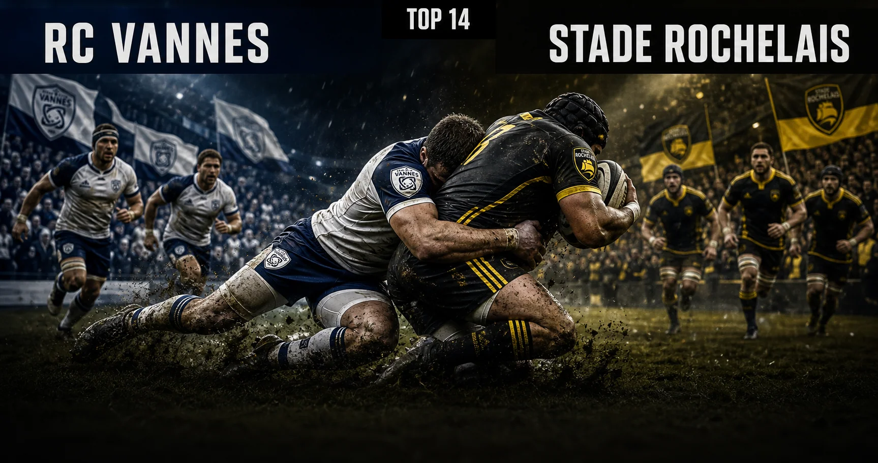 Affiche de la rencontre RC Vannes contre Stade Rochelais