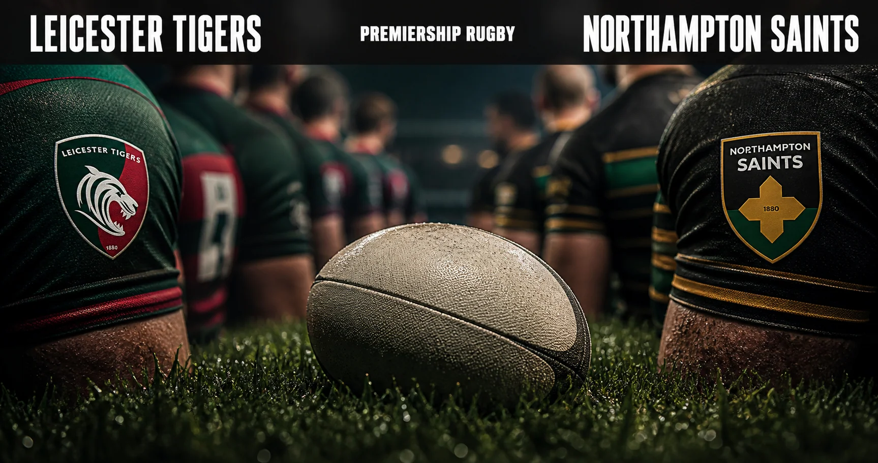 Affiche de la rencontre Leicester Tigers contre Northampton Saints