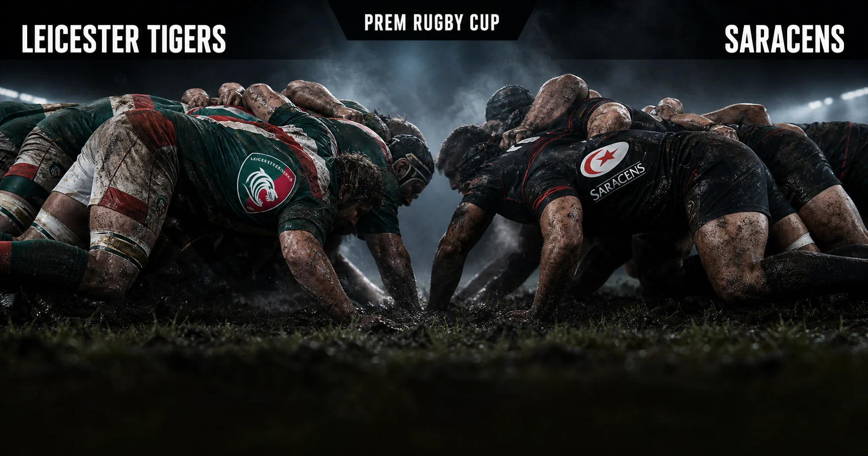 Affiche de la rencontre Leicester Tigers contre Saracens