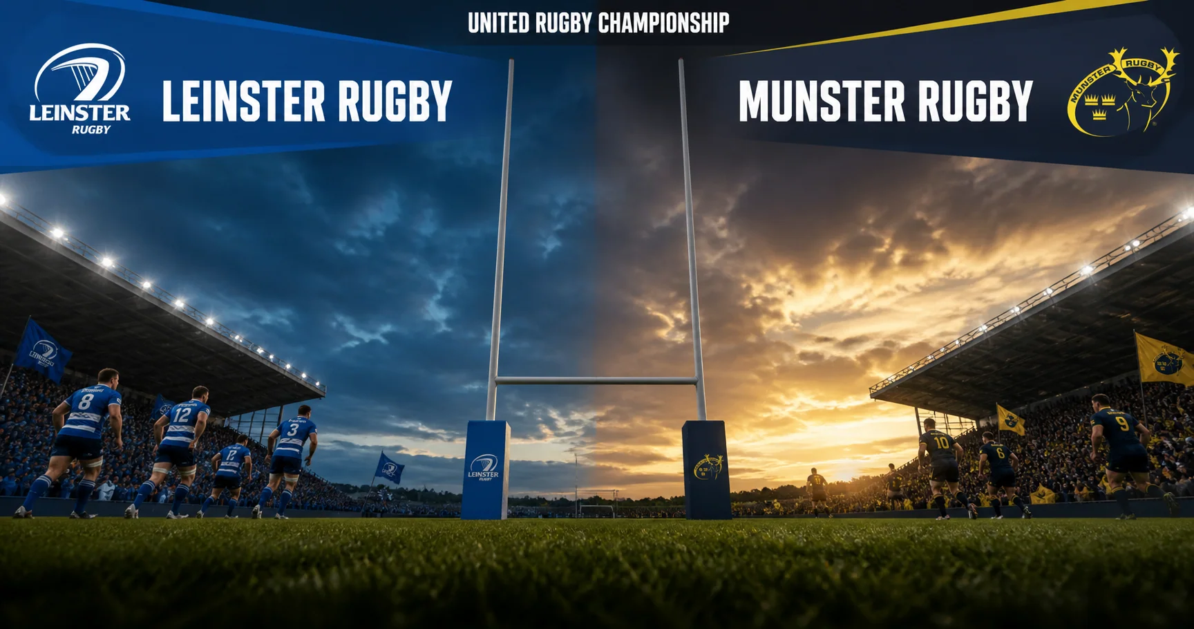 Affiche de la rencontre Leinster Rugby contre Munster Rugby