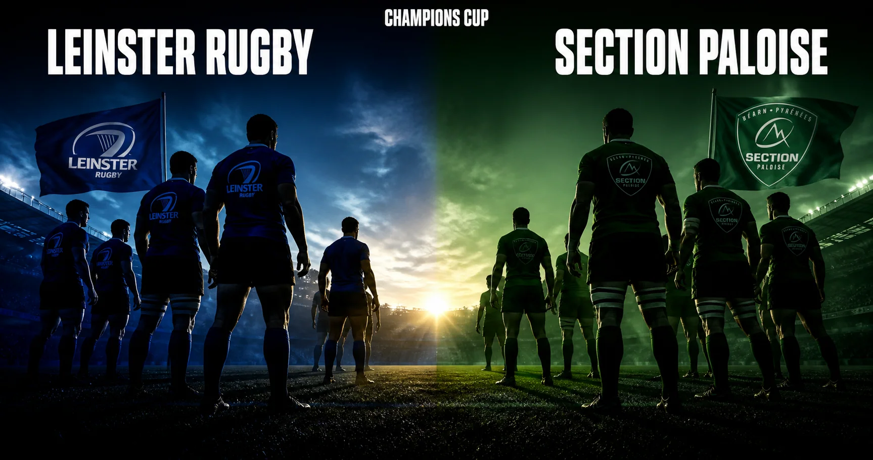 Affiche de la rencontre Leinster Rugby contre Section Paloise