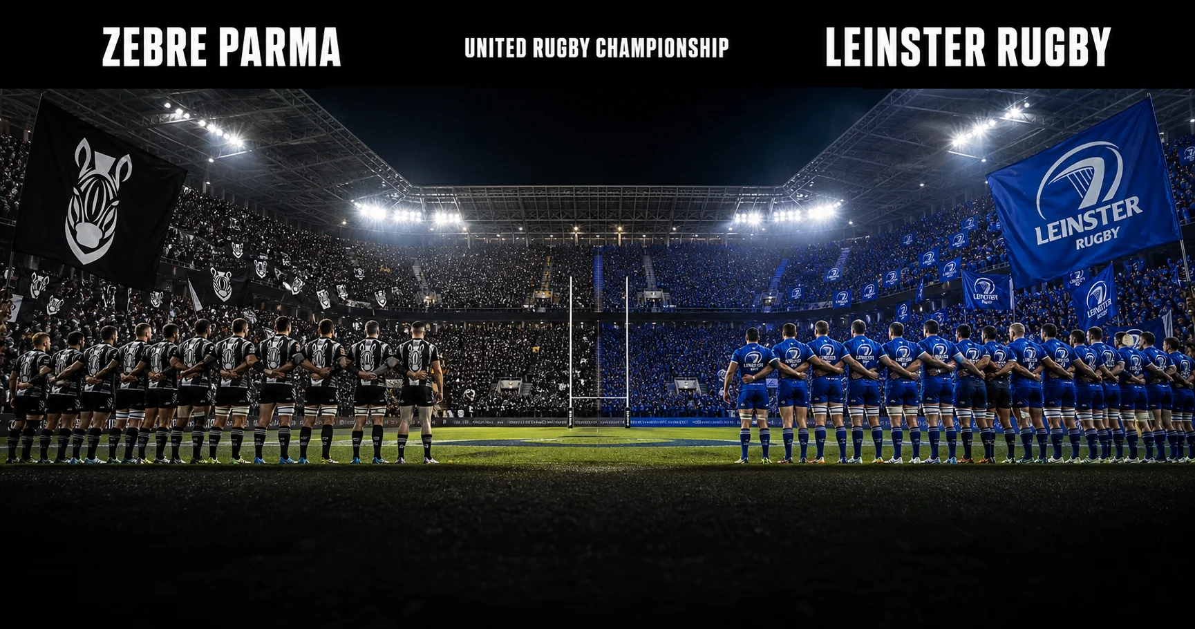 Affiche de la rencontre Zebre Parma contre Leinster Rugby