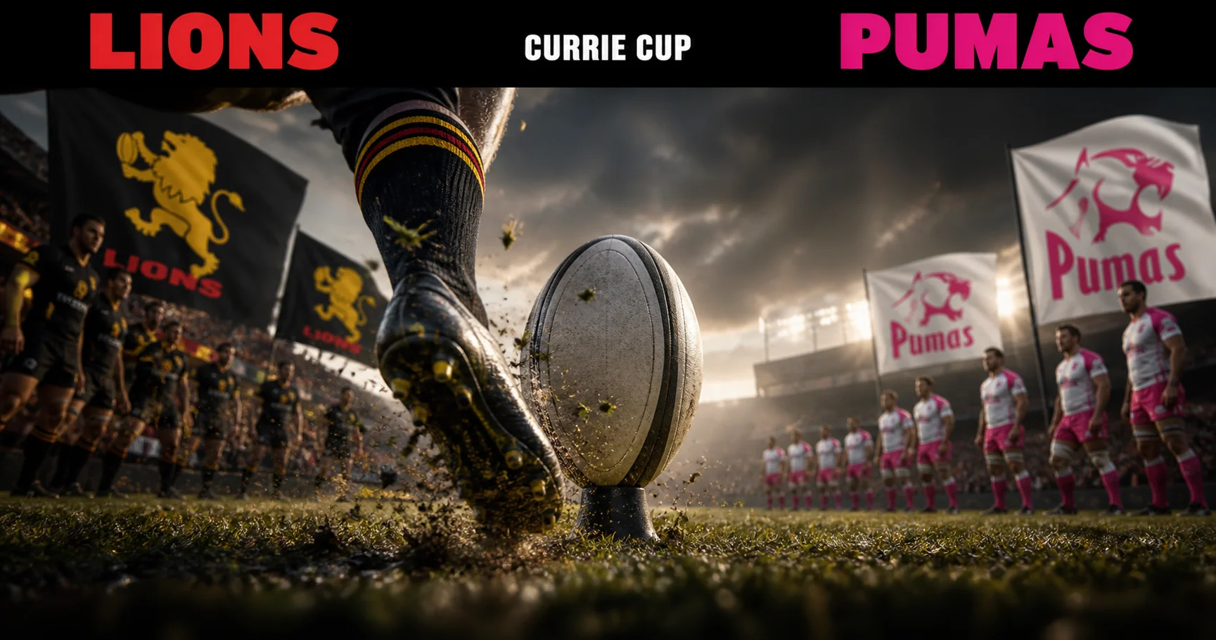 Affiche de la rencontre Lions contre Pumas