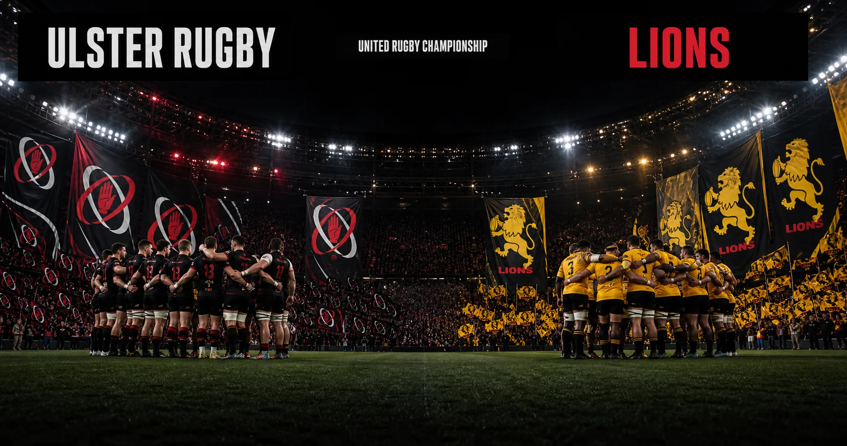 Affiche de la rencontre Ulster Rugby contre Lions