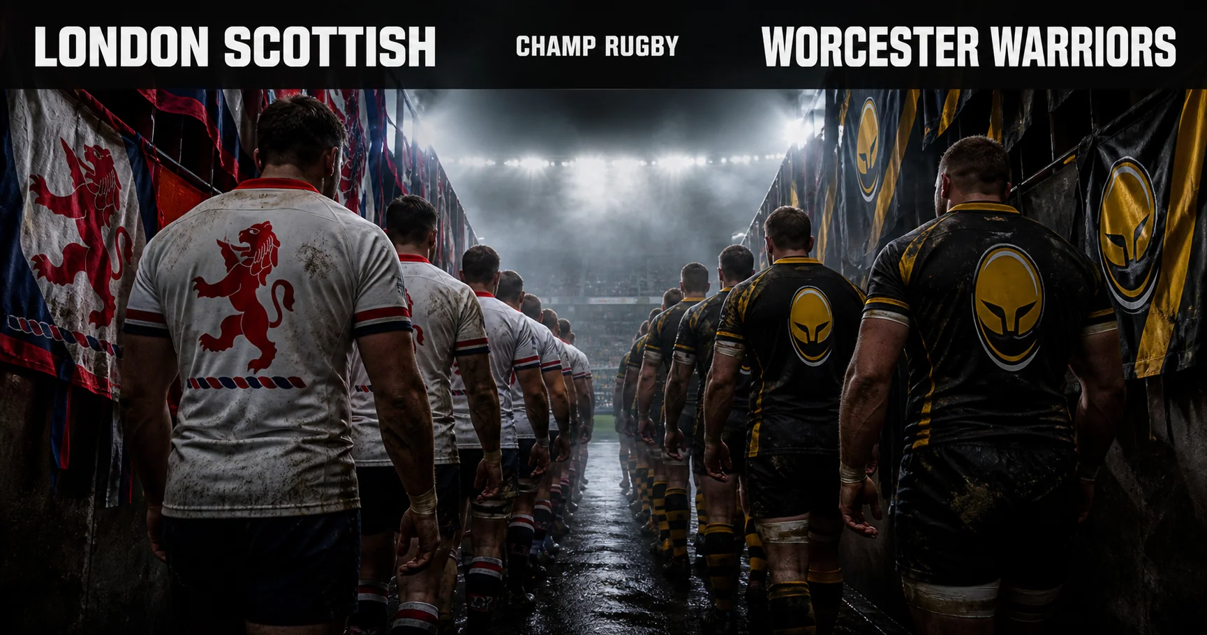 Affiche de la rencontre London Scottish contre Worcester Warriors