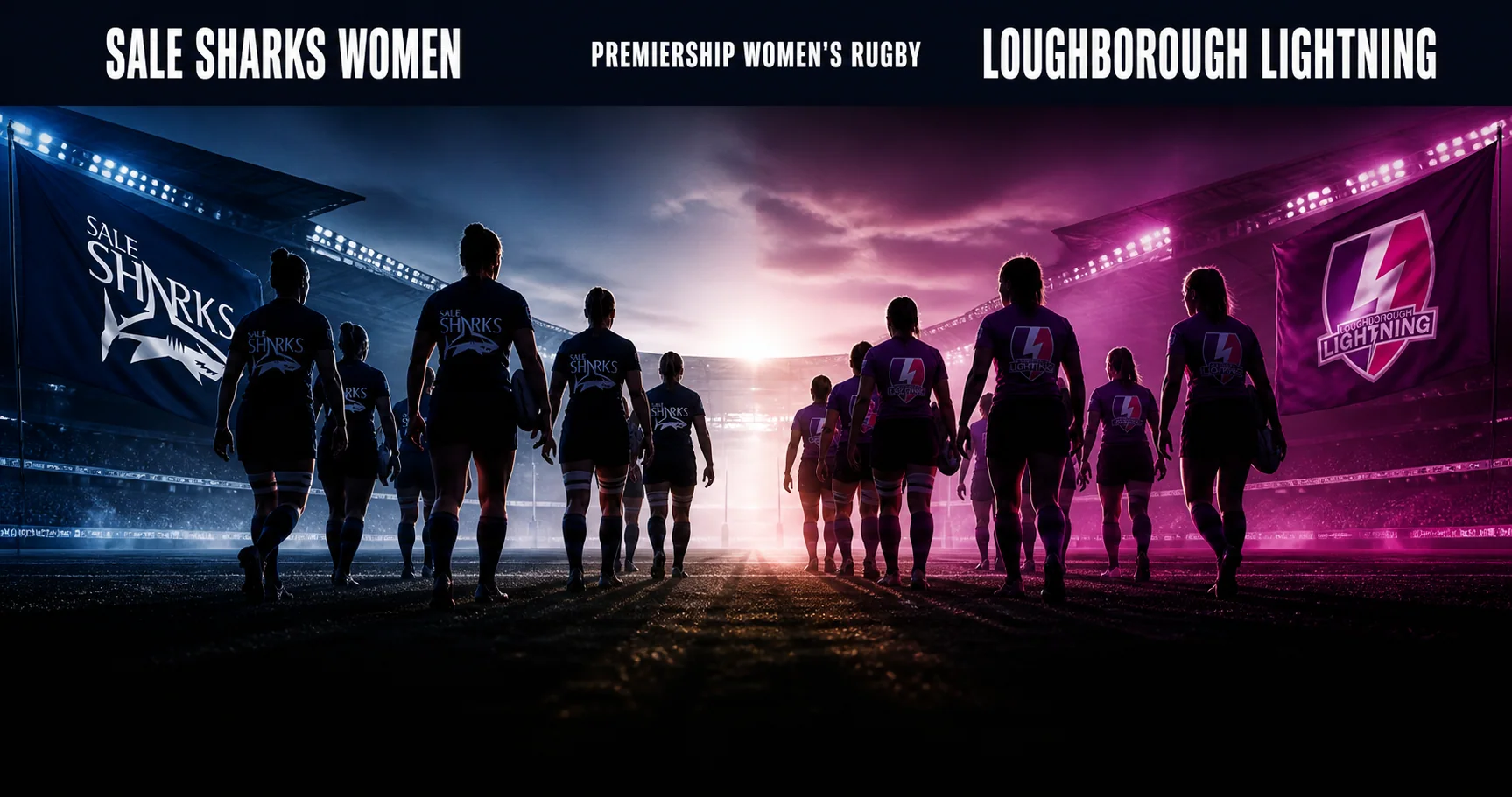 Affiche de la rencontre Sale Sharks Women contre Loughborough Lightning