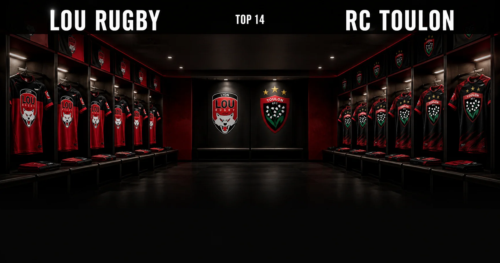 Affiche de la rencontre LOU Rugby contre RC Toulon