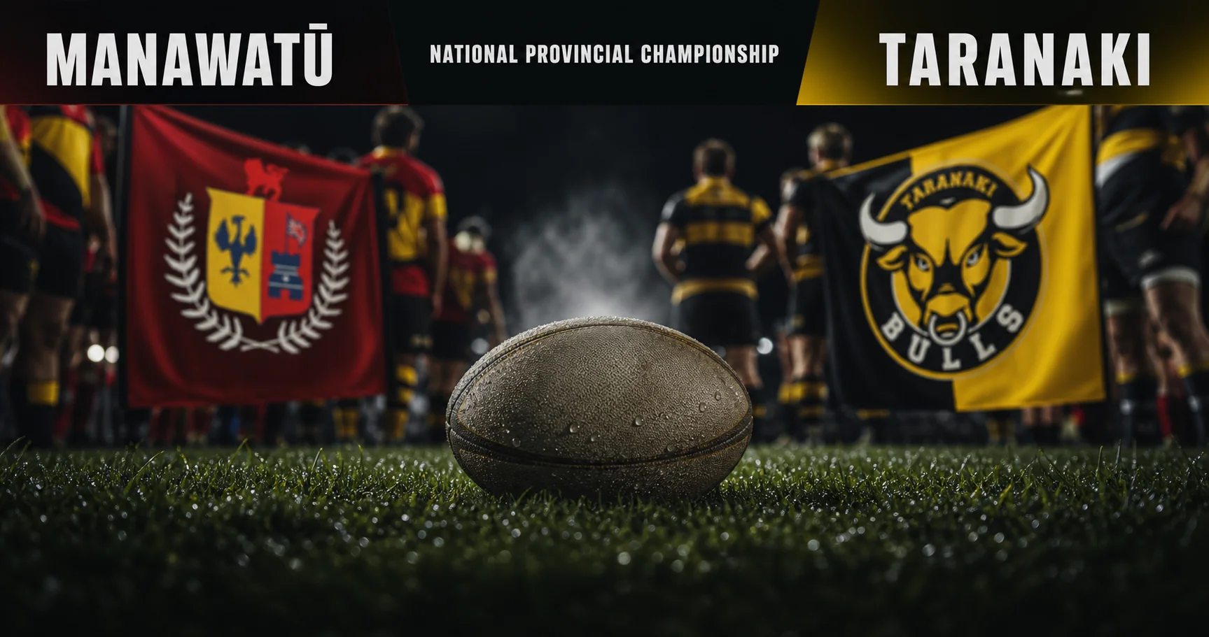 Affiche de la rencontre Manawatū contre Taranaki