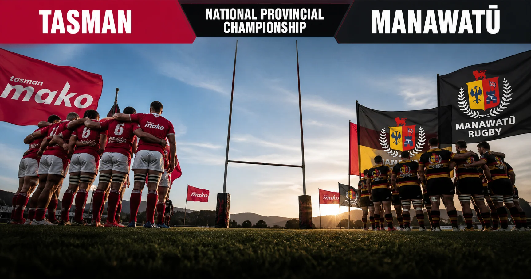 Affiche de la rencontre Tasman contre Manawatū